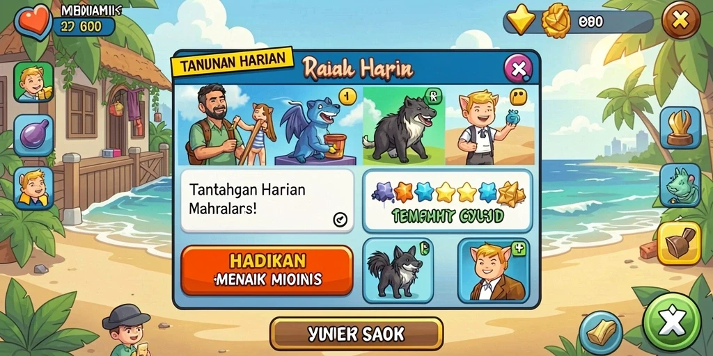 Tangkapan layar menampilkan antarmuka utama BARA22.