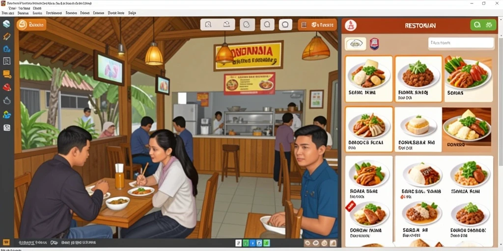 Tampilan antarmuka yang menawan dan mudah digunakan.
