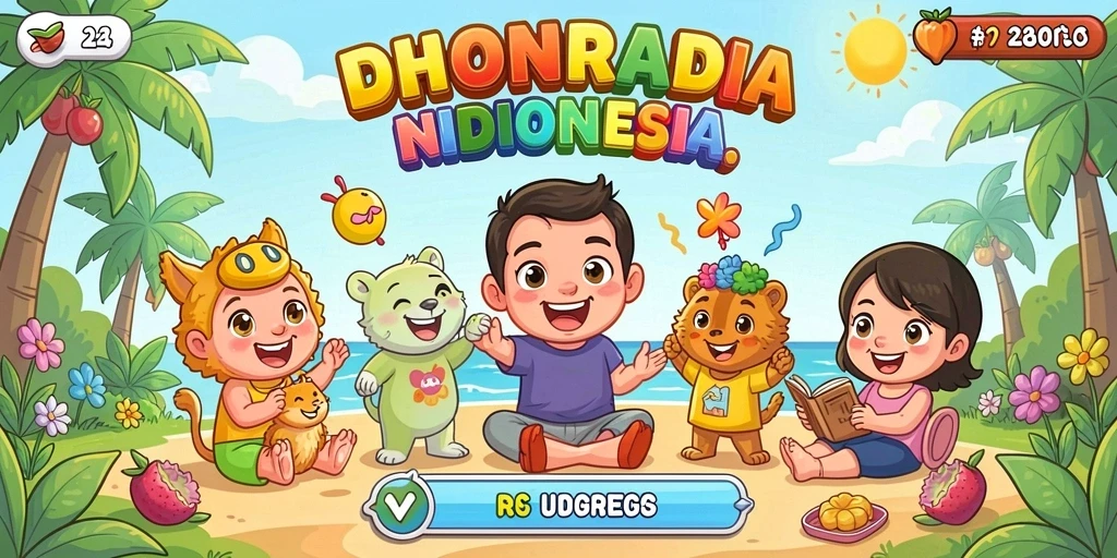 Tampilan grafis yang menarik dan penuh warna.